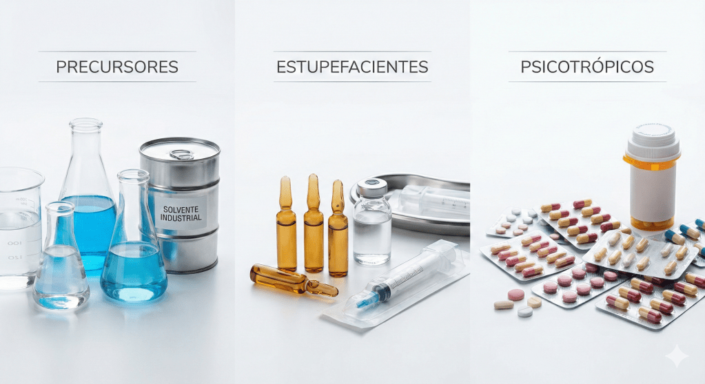 Precursores, Estupefacientes y Psicotrópicos: No son lo mismo